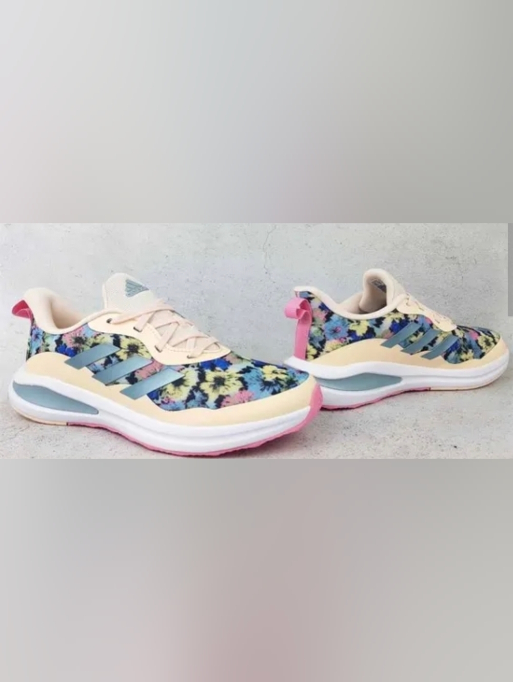 Adidas FortaRun 2.0 (Floral & Cream) Womens Size 7